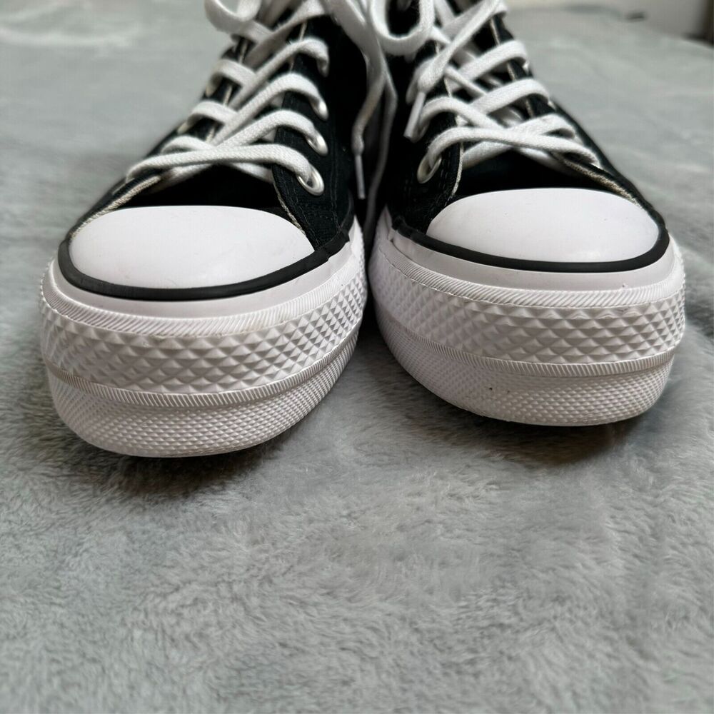 Converse Black and White High Top Sneakers - Picture 6 of 10